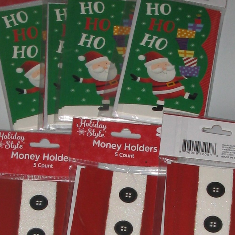 Lot of 12 Christmas Money Car Holders